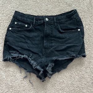 Black Zara Jean Shorts